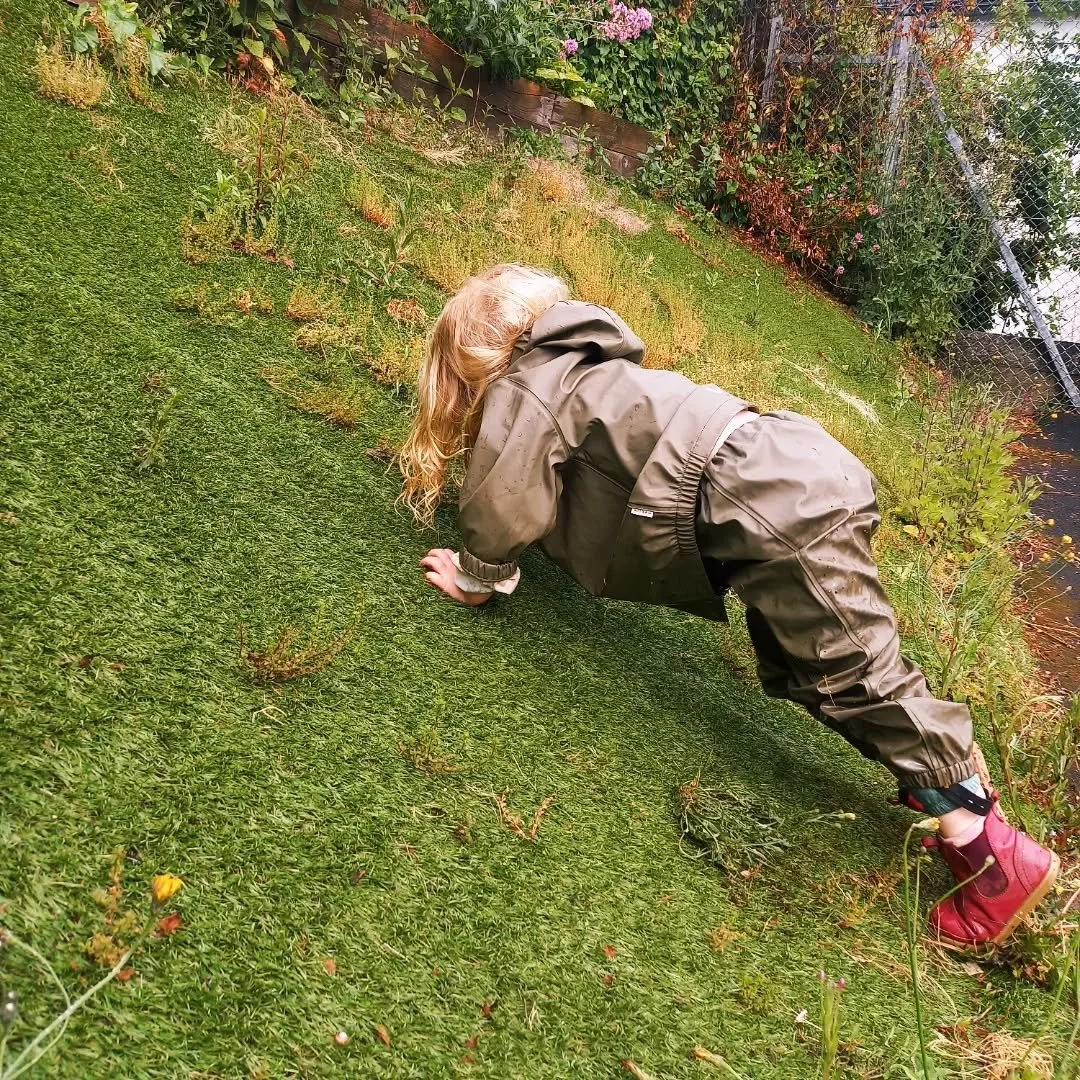 THERE IS NOT BAD WEATHER ONLY BAD CLOTHING

When offering childcare we go outside every day in all weathers. I try being aware of my vocabulary. I conciously avoid saying: 'what a bad weather'. Bad weather is subjective and it's not helpful for kids.