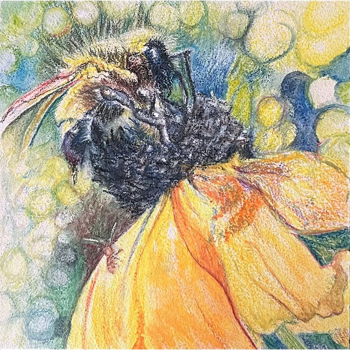 A Visual Story Telling Technique to Illustrate a Bee’s Energy