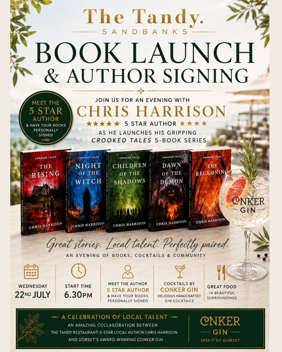 Book launch with Conker Gin & Chris Harrison