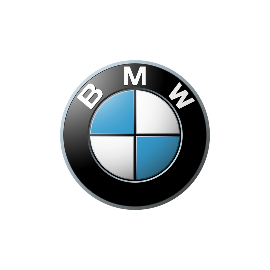 Das BMW-Logo mit schwarzem Kreis, blauer und weißer Innenseite, und den Buchstaben B, M und W - Referenz Christian-Arne de Groot