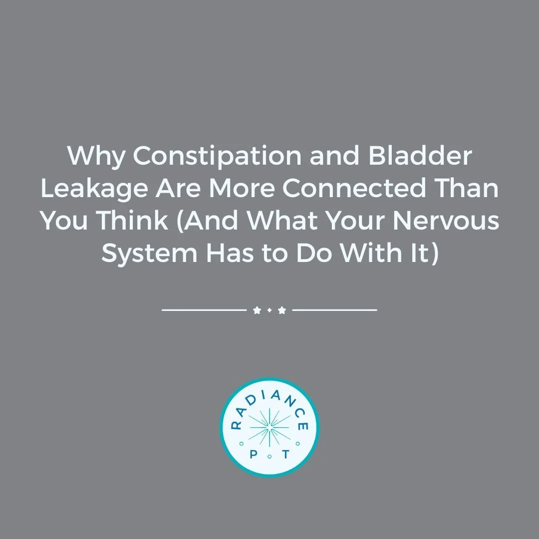 Why Constipation &amp; Bladder Leaks are moRe Connected than you think