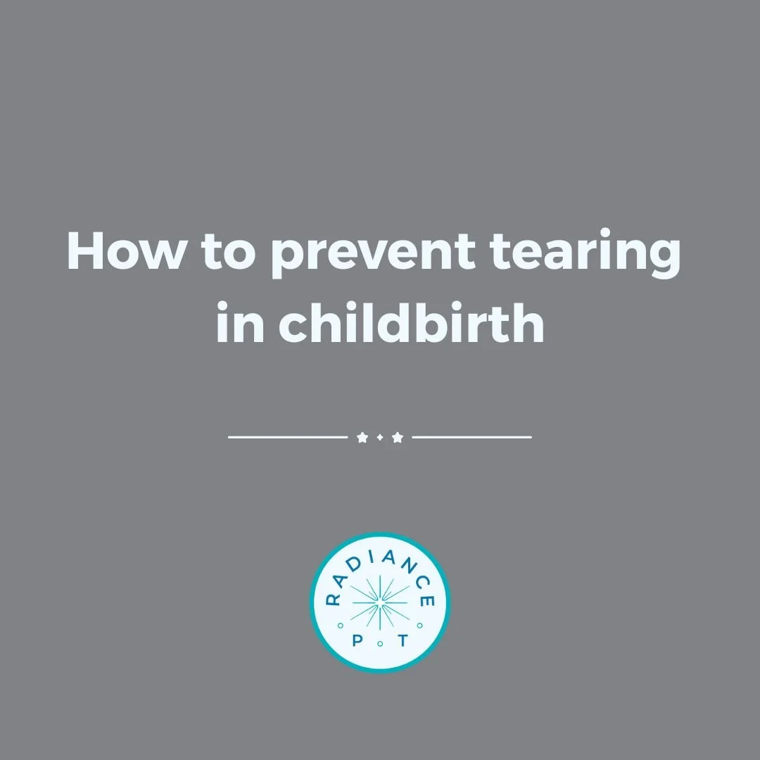 how to prevent tearing in childbirth from a pelvic floor PT