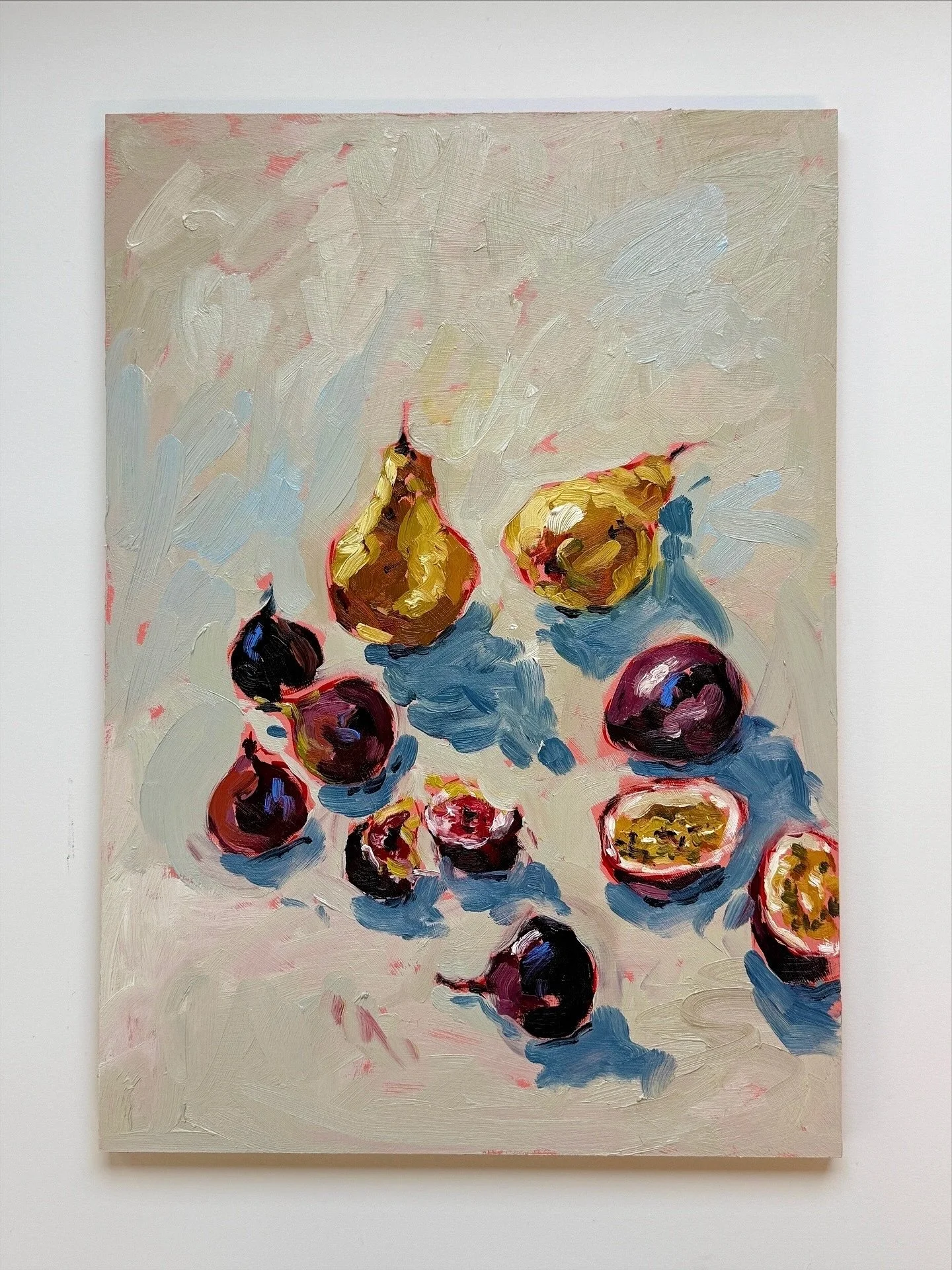 Fresh from the market 🍐
-
Oil on wooden board
29.7 cm x 42 cm x 5 cm
-
On sale at the Wimbledon Art Fair (free tickets in bio 🎟️)