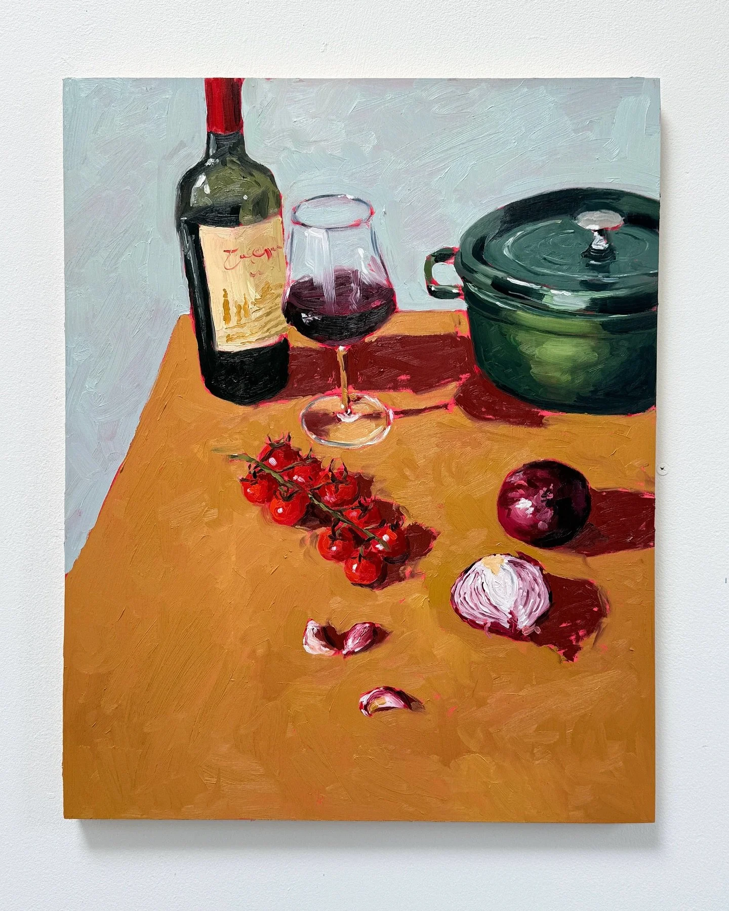 &lsquo;One More Clove&rsquo; 🍝 🍅 🧄 
-
20 x 16 inches
Oil on canvas 
-

Available to purchase in person at the Wimbledon Art Show, 6th - 9th November. Tickets in bio! 🎟️ - If unsold it will be put on my website for sale shortly after 🧅