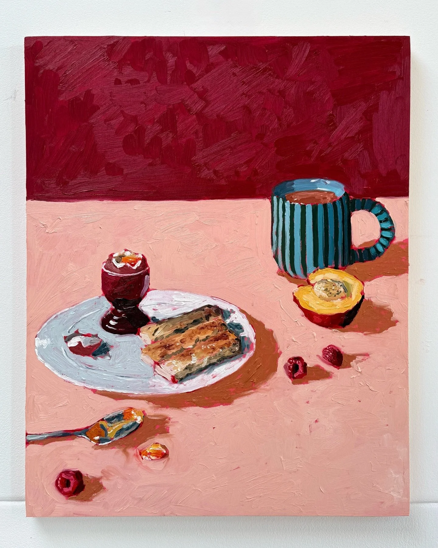 &lsquo;Sunday Mornings With You&rsquo; 
-
Featuring my new absolute favourite mug made by the talented @hannahsimpsonstudio 😍
-
Oil paint on wooden canvas
16 x 20 inches 
-
Available to purchase online soon!