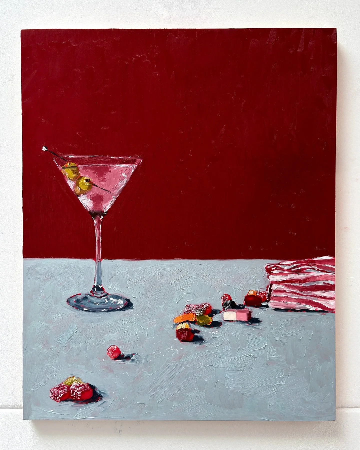 &lsquo;Pick n&rsquo; Minx&rsquo; - For the girlies who can&rsquo;t help buying pick n&rsquo; Mix at every opportunity. - Painting dropping at 6pm tomorrow! 
-
Oil on canvas 
16 x 20 inches