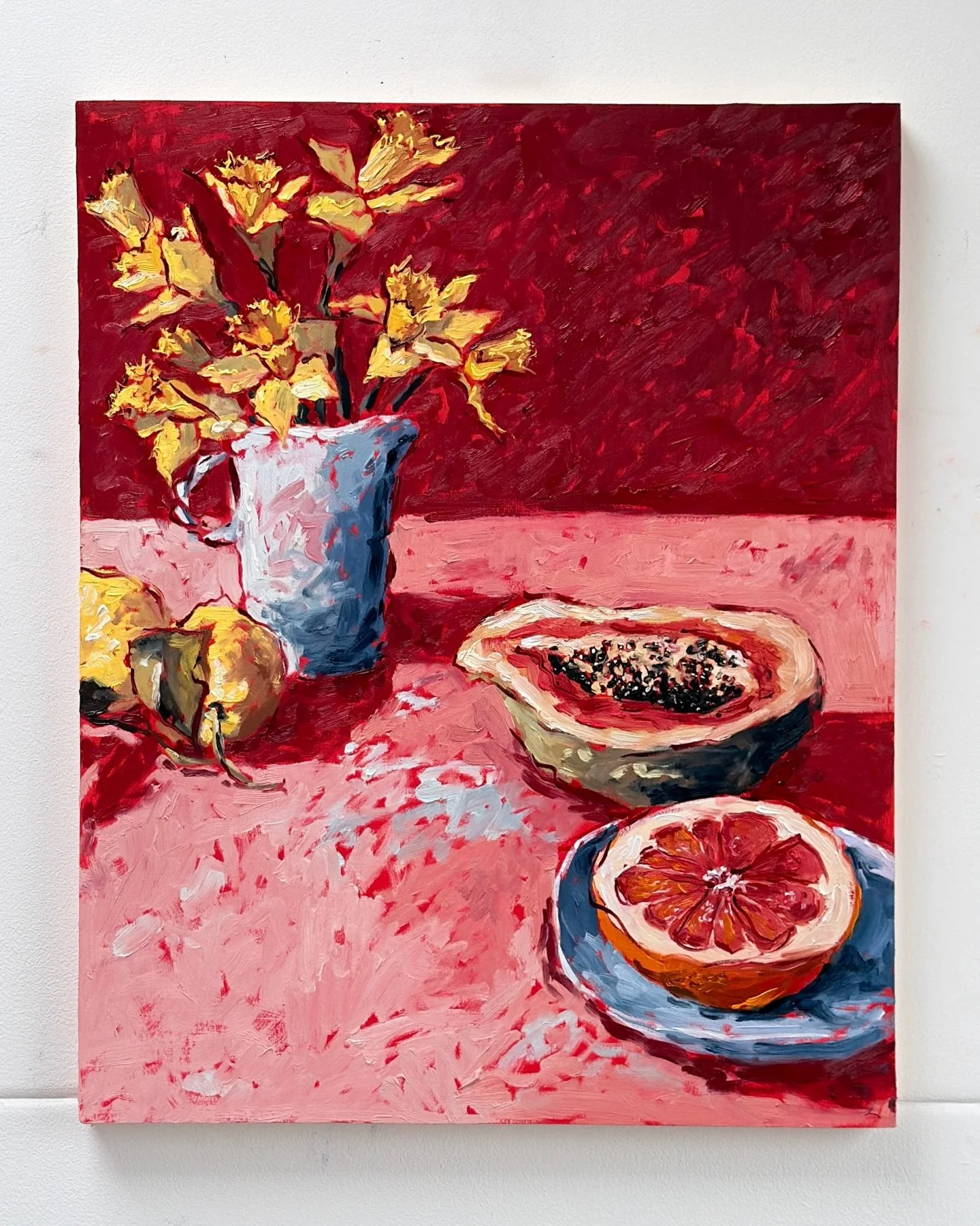 &lsquo;Daily Daffodils&rsquo; 🍋 - The first painting in my new collection &lsquo;The First of The Season&rsquo; .. 
-
16 x 20 inch
Oil on wooden board
-
This is not part of the collection which is dropping on Friday