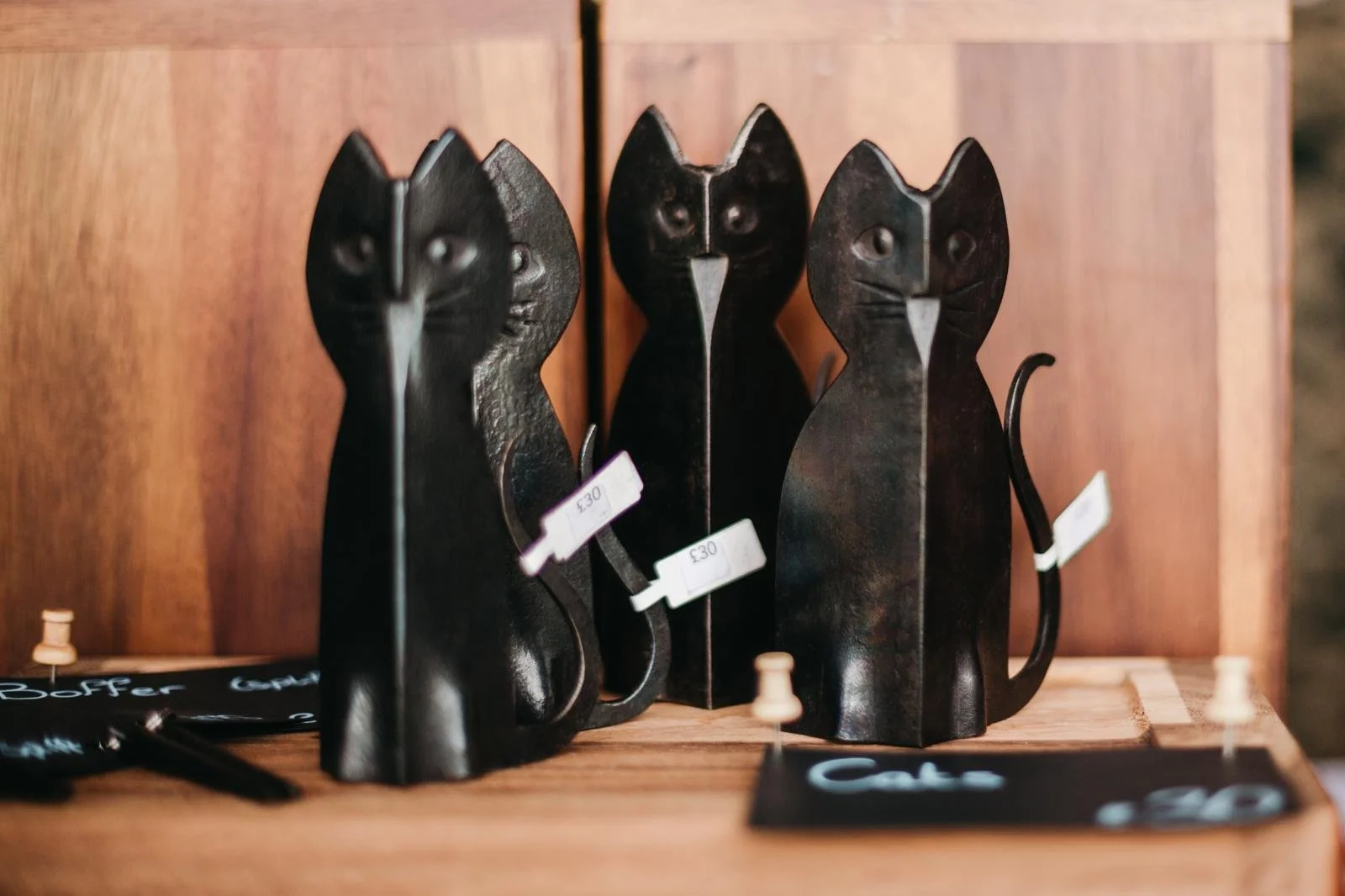 Hand forged cats for sale at download festival