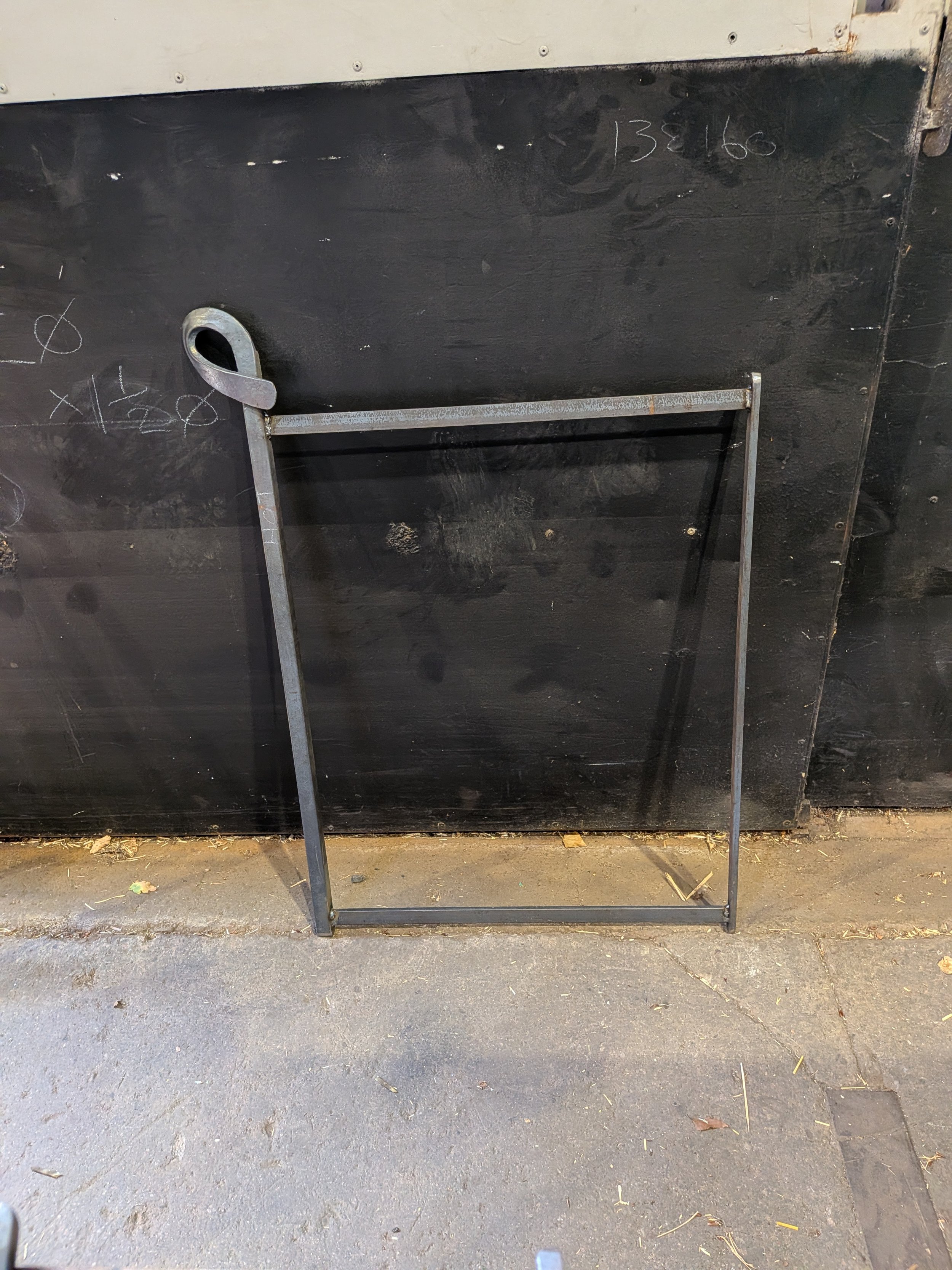 A commission gate, in the process of being made