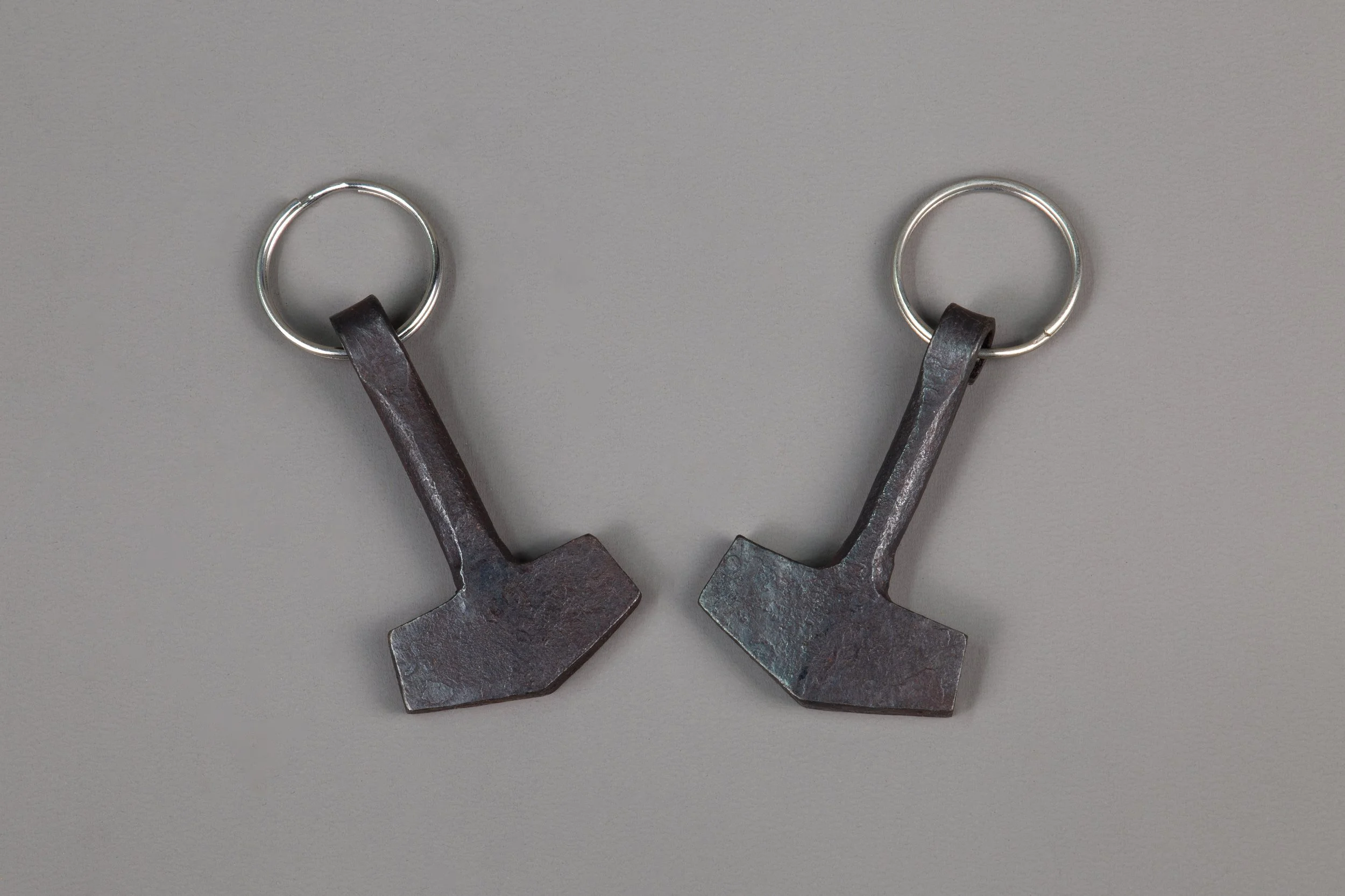 Hand-forged Thor's Hammer keyring/pendant charm