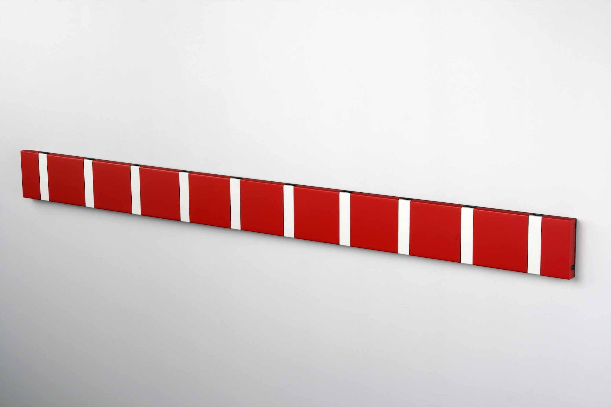 Rot Garderobenhakenleiste für platzsparenden Einsatz im Eingangsbereich 10 Haken