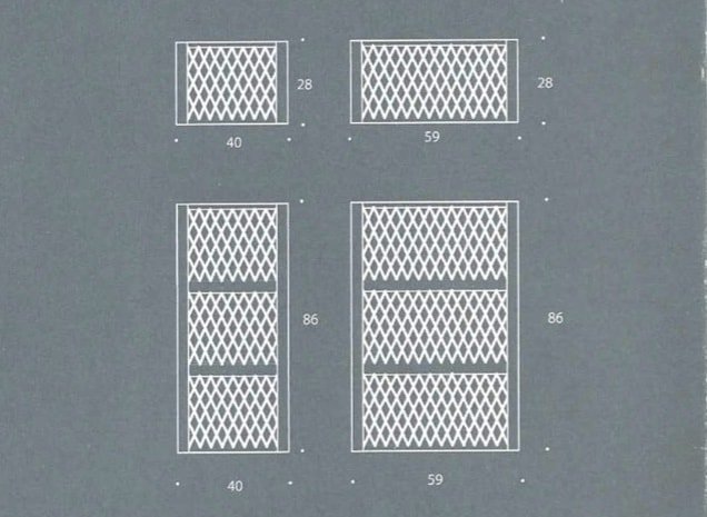 4 Wandnetze für die Organisation im Flur