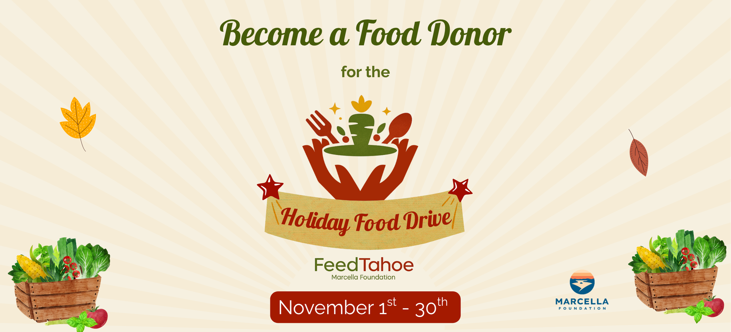 First annual Holiday Food Drive