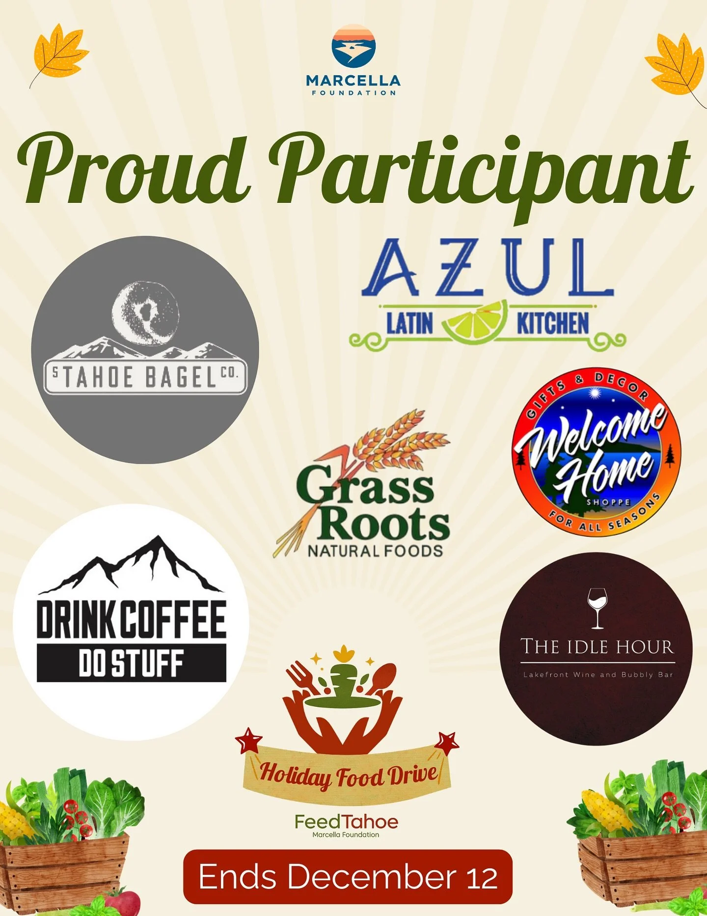 ✨Holiday Food Drive Extended until December 12✨

📦 Drop your donations at any of the locations:

📍 South Tahoe Crossfit &mdash; @southtahoecrossfit
📍 Whiskey Dicks Saloon &mdash; @whiskey_dicks
📍 Artemis Lakefront Cafe &mdash; @artemislaketahoe
?