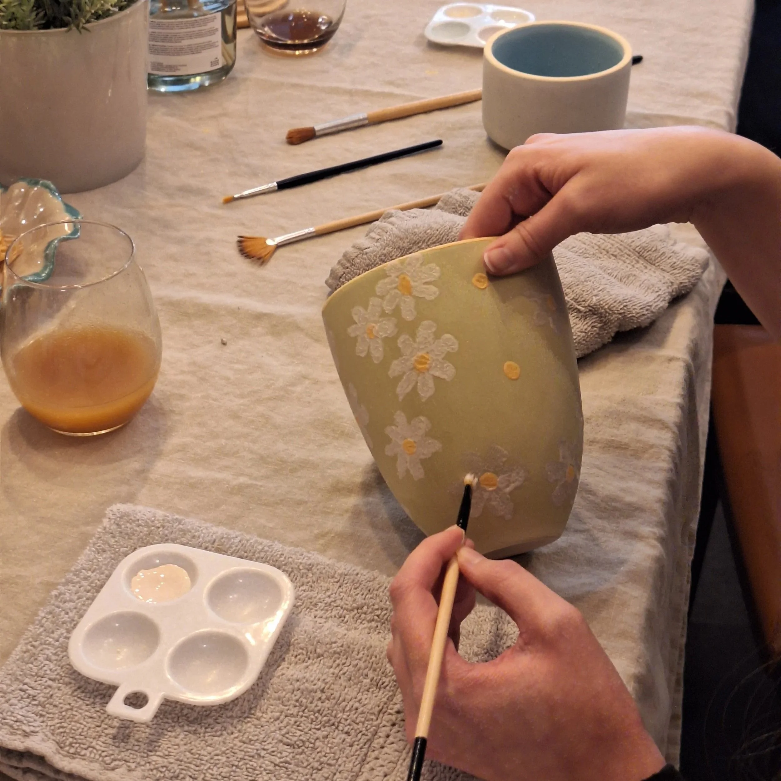 Creative Saturday Morning: Paint Ceramics Together