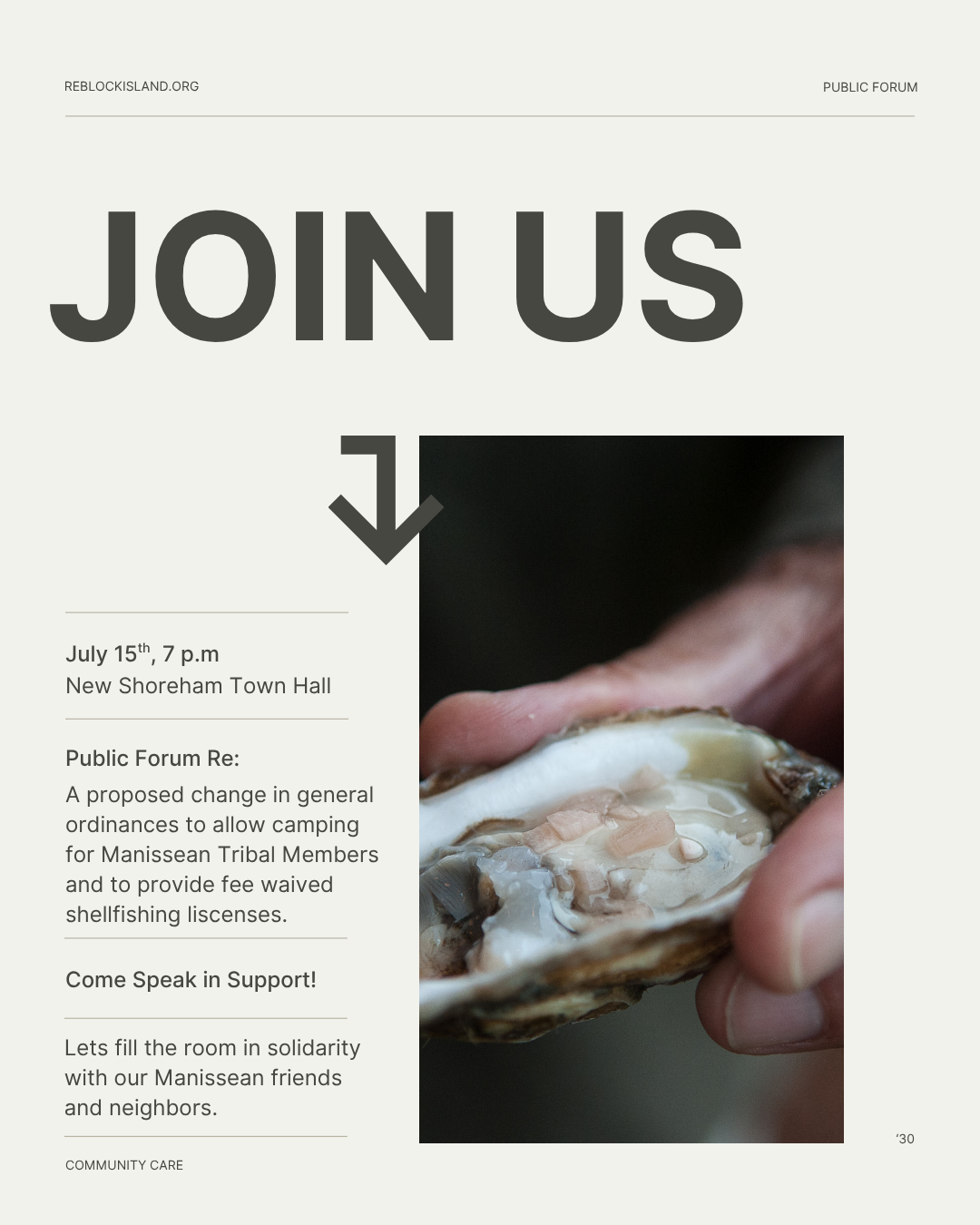 New Shoreham Public Forum 