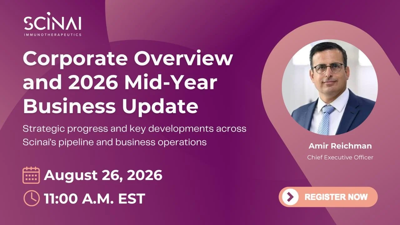 Scinai Reports First Half 2026 Corporate Highlights and Results with Spotlight on Growing CDMO Momentum