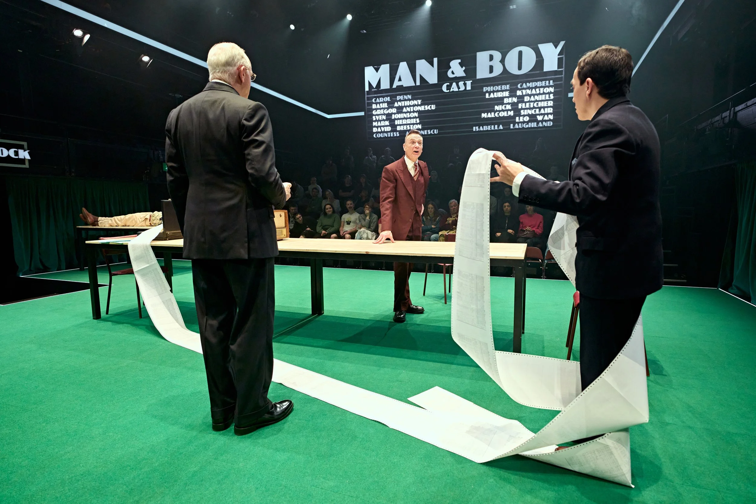 Malcolm Sinclair (Mark Herries), Ben Daniels (Gregor Antonescu) and Leo Wan (David Beeston) in Man and Boy at the National Theatre (c) Manuel Harlan 0146.jpeg