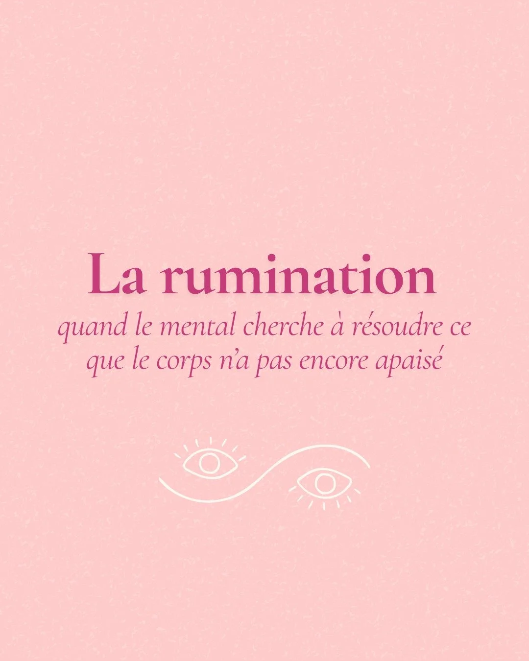 Quand une pens&eacute;e tourne sans arr&ecirc;t, le r&eacute;flexe, c&rsquo;est souvent de vouloir la chasser.
Mais la rumination ne se &ldquo;pense&rdquo; pas, elle se r&eacute;gule.

Le mental reste actif parce que le corps est encore en mode menac