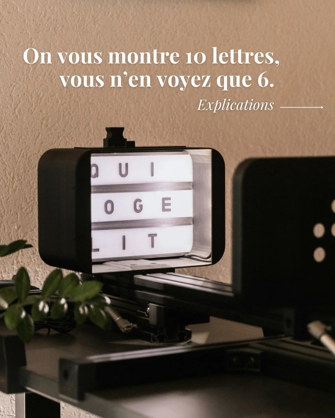 Le test ne mesure donc pas votre vue mais l&rsquo;&eacute;tat de votre syst&egrave;me nerveux. Or, le syst&egrave;me nerveux pilote les trois grands syst&egrave;mes de votre corps :

- le syst&egrave;me sensoriel : ce que vous percevez, la fa&ccedil;