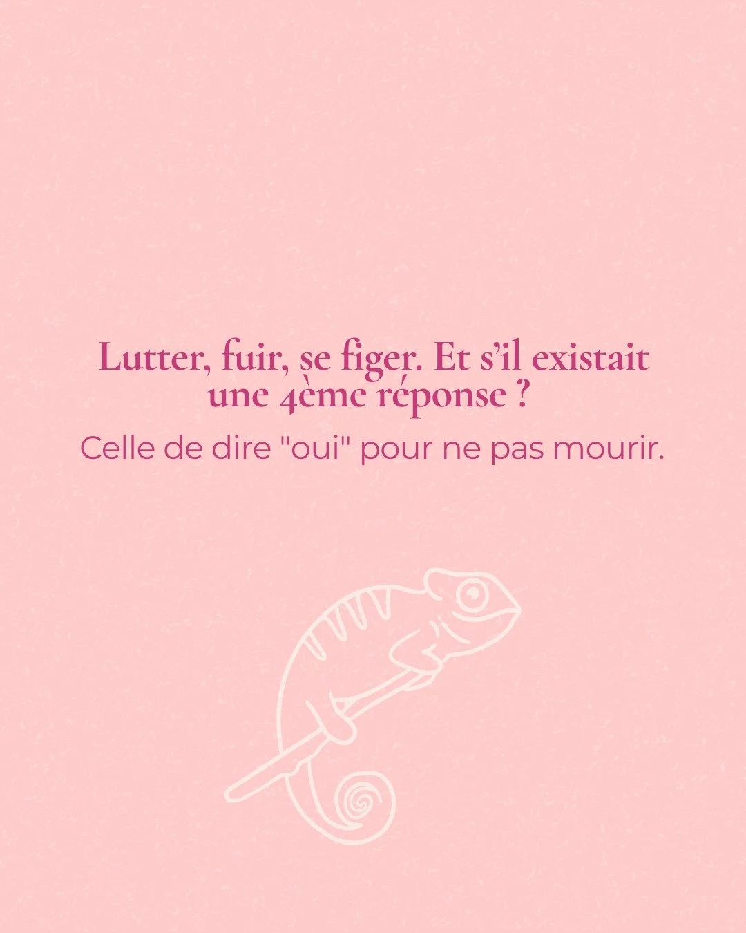 L&rsquo;instinct de s&rsquo;effacer. 🦎

Scanner l'autre, anticiper ses besoins, dire "oui" par r&eacute;flexe. C&rsquo;est une strat&eacute;gie de votre syst&egrave;me nerveux pour neutraliser une tension avant qu'elle n'&eacute;clate.

Qu