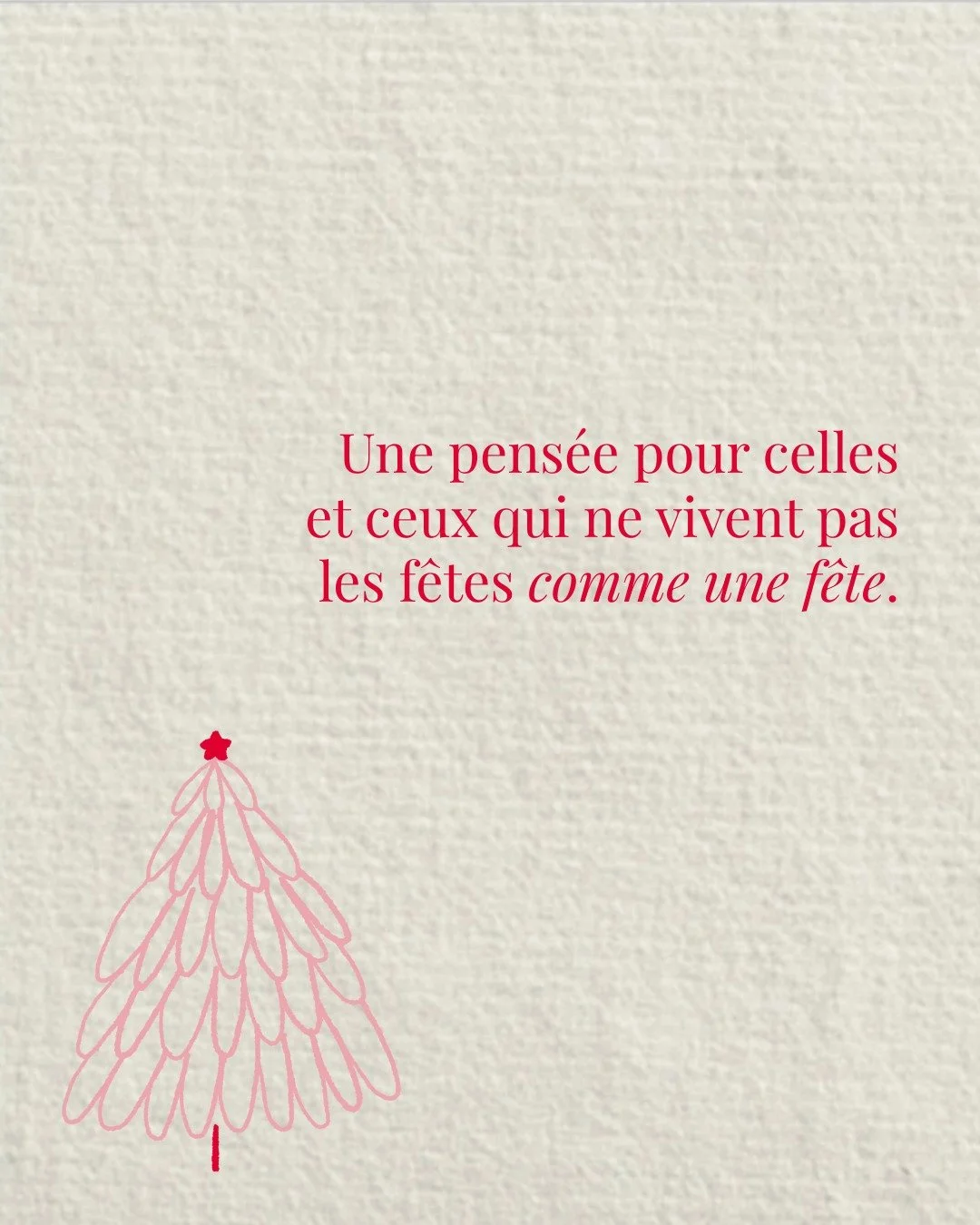 Que ces f&ecirc;tes soient bruyantes ou silencieuses, qu&rsquo;elles rassemblent ou qu&rsquo;elles bousculent, elles se vivent &agrave; chacun-e &agrave; son rythme.

Et si vous &ecirc;tes entour&eacute;-e et qu&rsquo;il vous reste une petite place, 