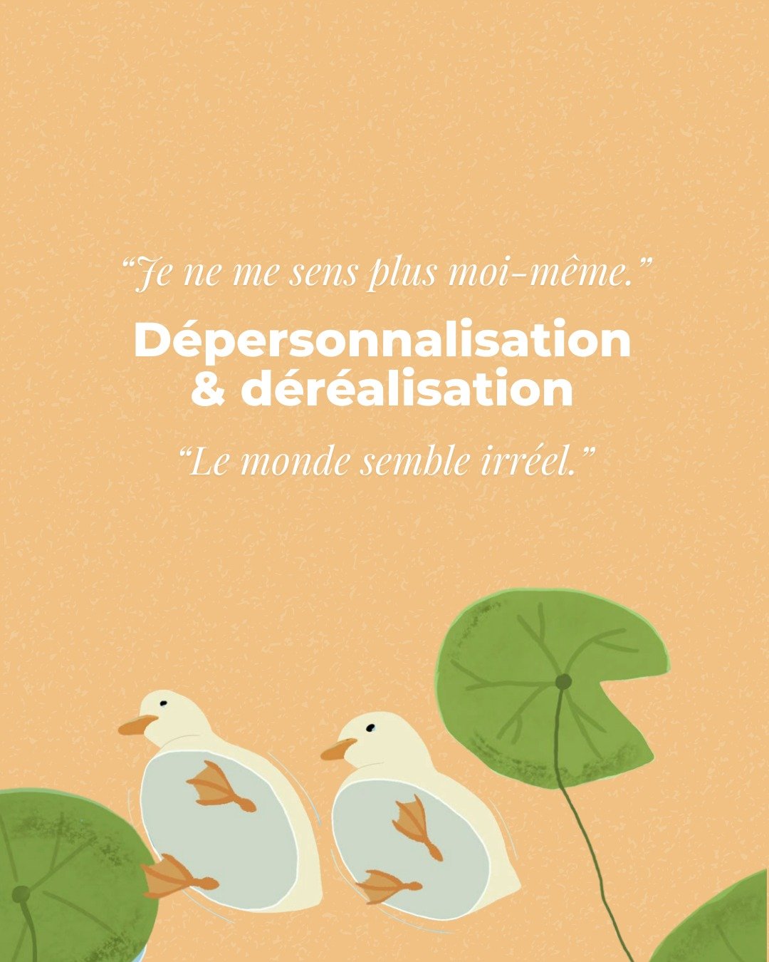 Certaines personnes d&eacute;crivent une sensation &eacute;trange et d&eacute;stabilisante : comme si elles &eacute;taient d&eacute;tach&eacute;es d&rsquo;elles-m&ecirc;mes, ou comme si le monde semblait irr&eacute;el. 🌱👁

Ces exp&eacute;riences po