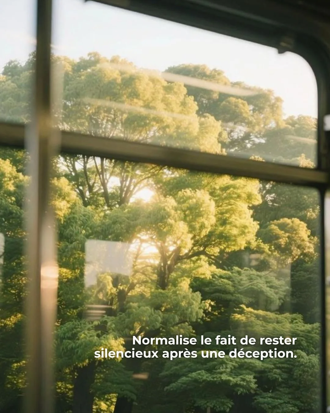 On nous a appris &agrave; performer, &agrave; r&eacute;agir vite, &agrave; comprendre vite, &agrave; gu&eacute;rir vite.

Mais le syst&egrave;me nerveux ne fonctionne pas &agrave; la pression.

Parfois, il a juste besoin de temps, de s&eacute;curit&e