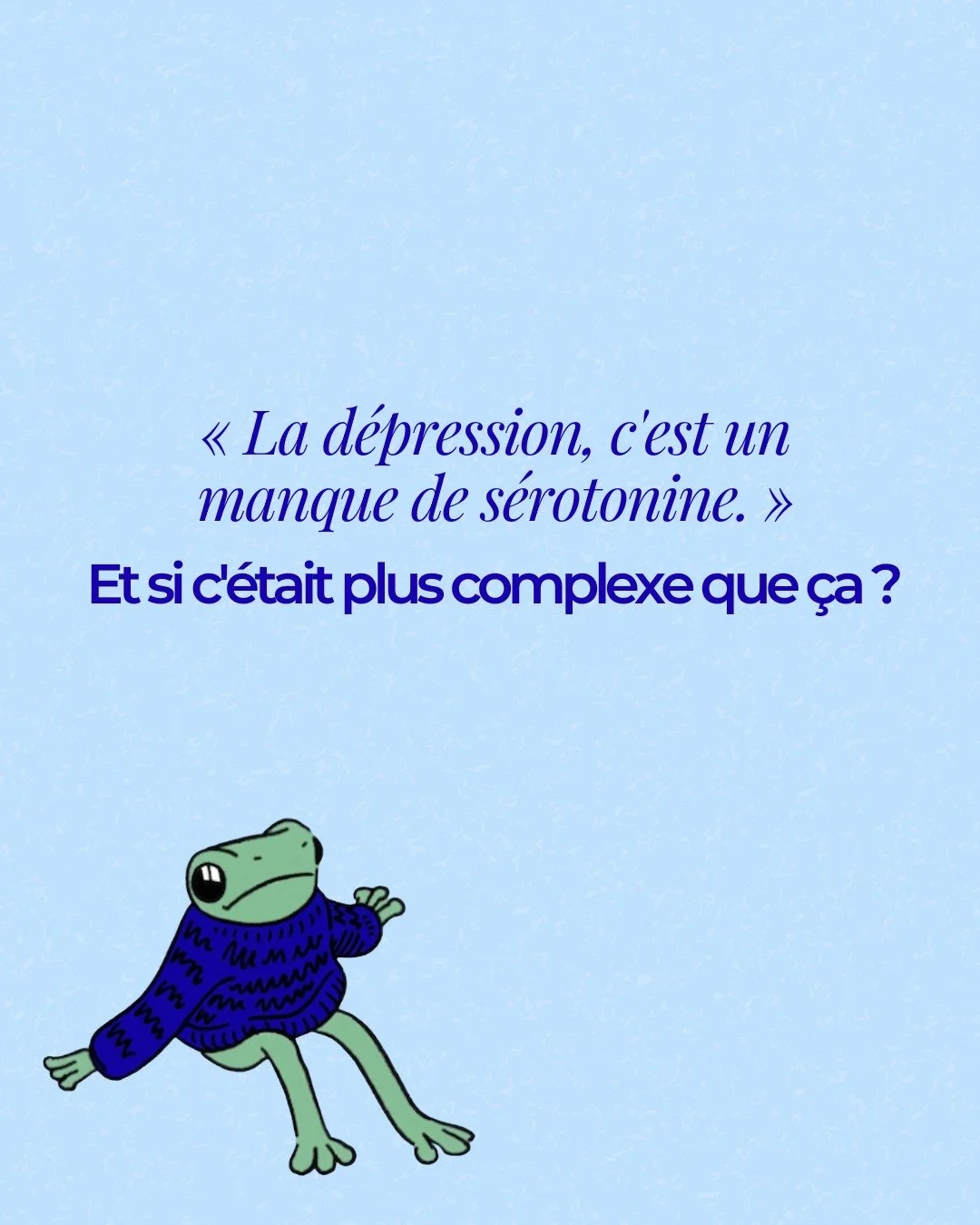 On simplifie souvent le cerveau pour rassurer. Mais parfois, simplifier, c'est aussi enfermer.
Dans notre pratique au quotidien, on voit &agrave; quel point le corps, l'histoire et l'environnement comptent autant que ce qui se passe "l&agrave;-h