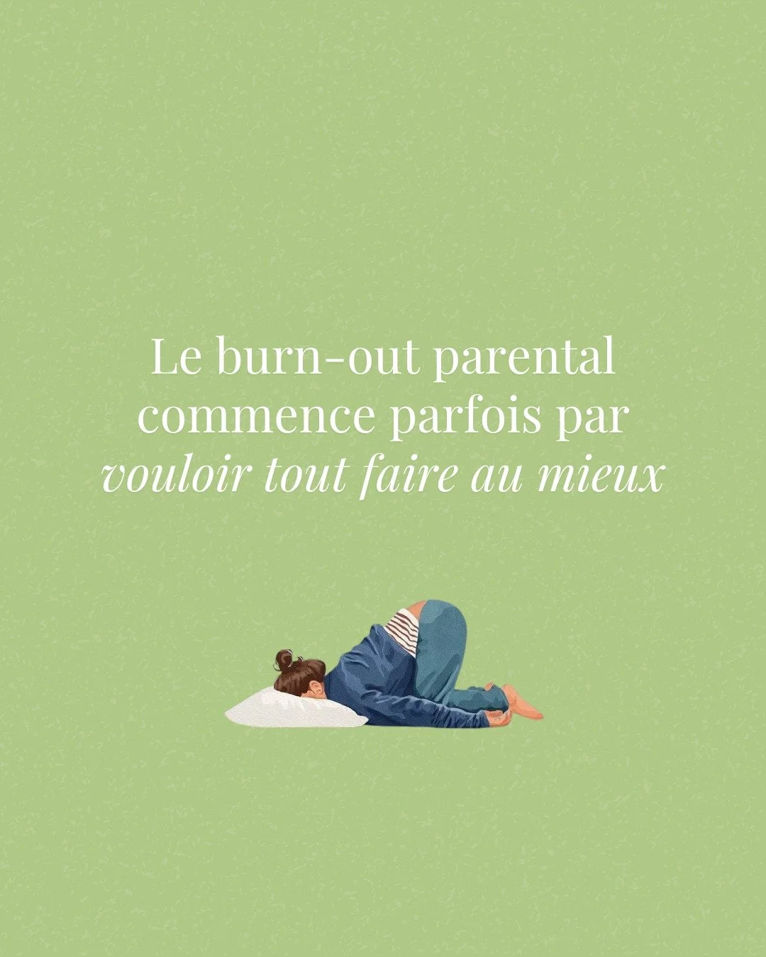 Dans la parentalit&eacute;, l&rsquo;&eacute;puisement peut aussi na&icirc;tre d&rsquo;une exigence int&eacute;rieure constante : vouloir rester calme, disponible, juste, attentif.

Quand cette tension dure, le parent peut perdre peu &agrave; peu l&rs