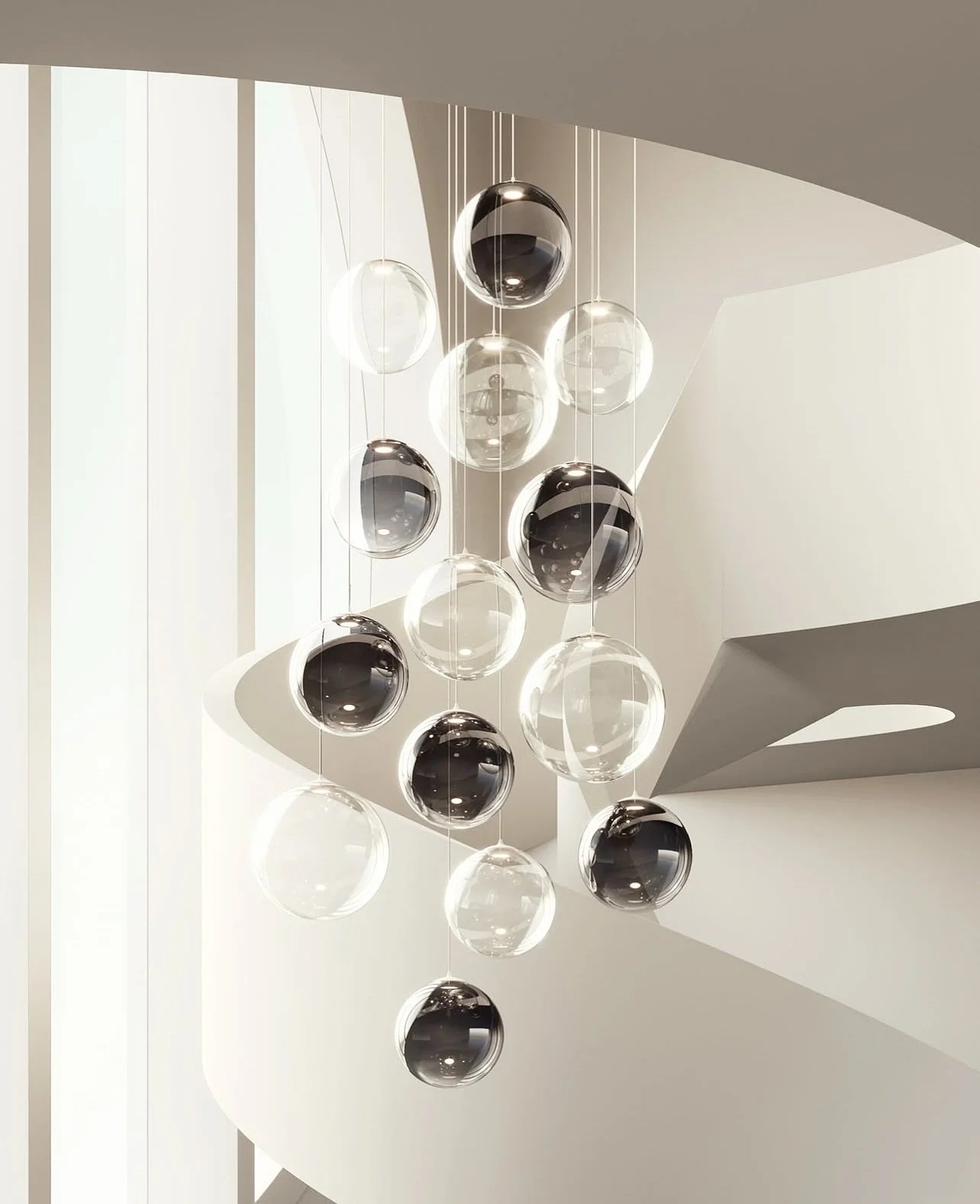 𝐏𝐭. &Agrave;s vezes, a luz n&atilde;o apenas ilumina &mdash; flutua.
Move-se como um pensamento suave, como uma ideia a ganhar forma no ar.
Deixe-se inspirar pelo que &eacute; simples, suspenso, poss&iacute;vel.

Design de Chia-Ying Lee

𝐄𝐧. Some