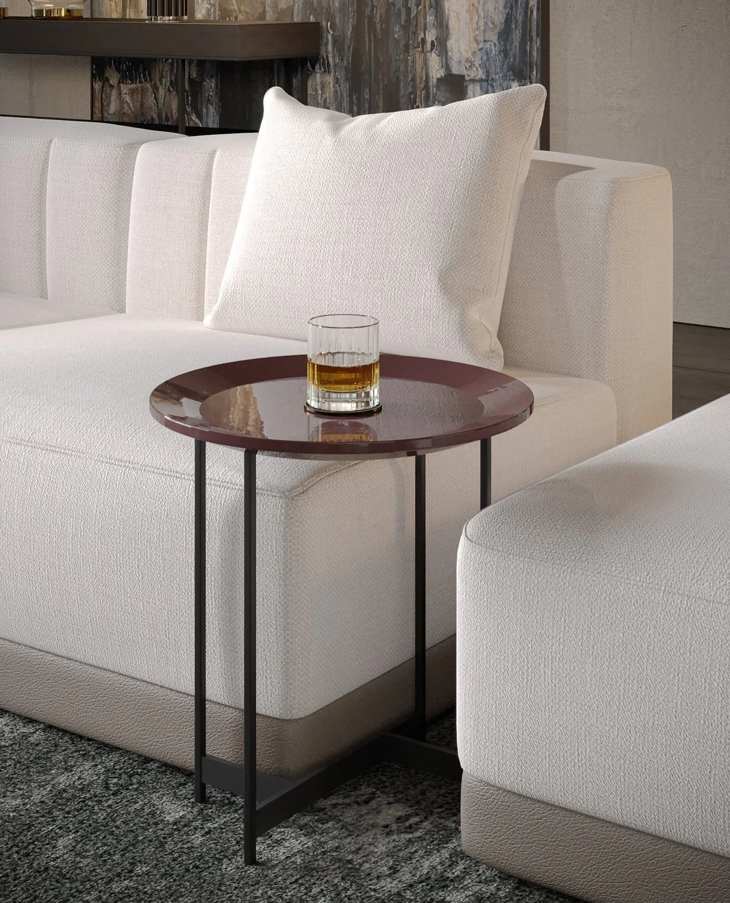 PT. A Aria Side Table traduz a ess&ecirc;ncia da Pure Colour &hellip; leve, vers&aacute;til e intemporal. Uma pe&ccedil;a que se integra com naturalidade em ambientes contempor&acirc;neos, trazendo equil&iacute;brio, eleg&acirc;ncia e fluidez ao espa