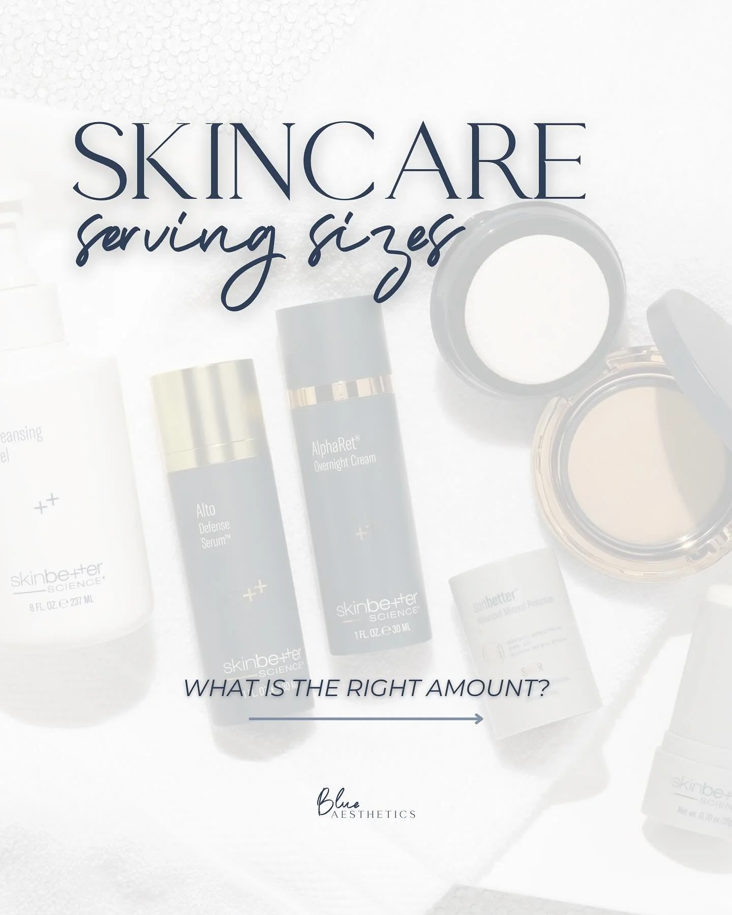 Less is More When You Know the Right Amount!

Knowing how much of each skincare product to use can make all the difference, not just in results but in longevity. 
 
From a pearl-sized dab of eye cream to a full pump of cleanser, every product has its
