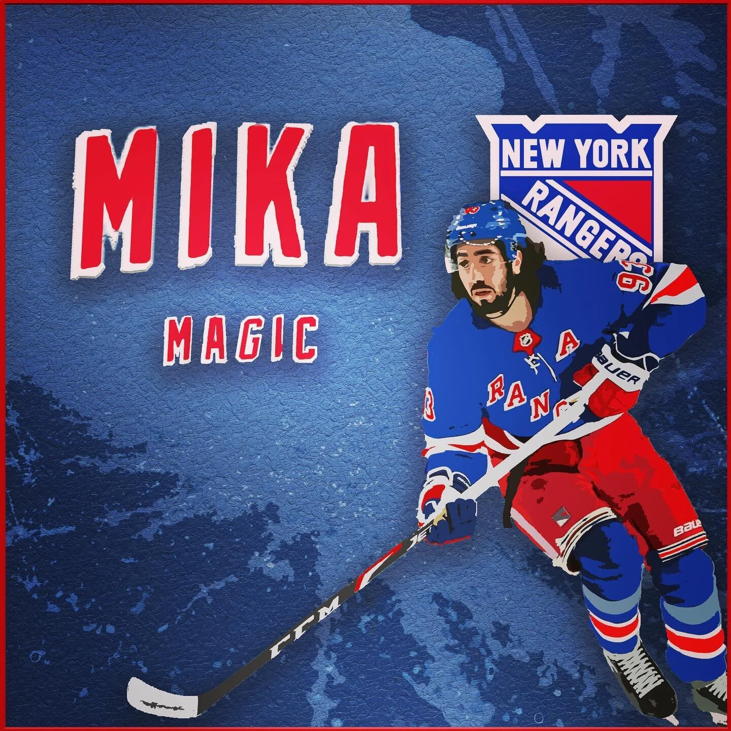 Switchin it up this week, been doing a lot of album cover stuff, but I had to make a sports wallpaper. More to come #newyork #rangers #hockey #nhl #mika #magic #zibanejad #art #wallpaper #sports