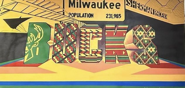 Milwaukee Bucks Black History Month Mural