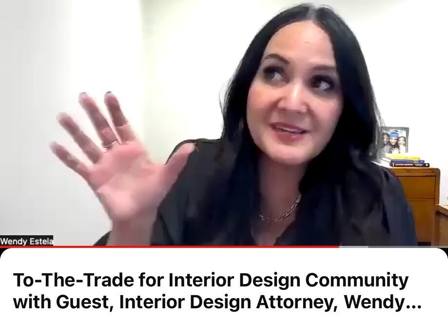 Check out @interiordesigncommunity &lsquo;s podcast this week and see what&rsquo;s got me talking with my hands and making faces. Thank you @laurielaizure and @nilejohnson for having me! Link in bio.
@kkc_law 
@wendy_estela