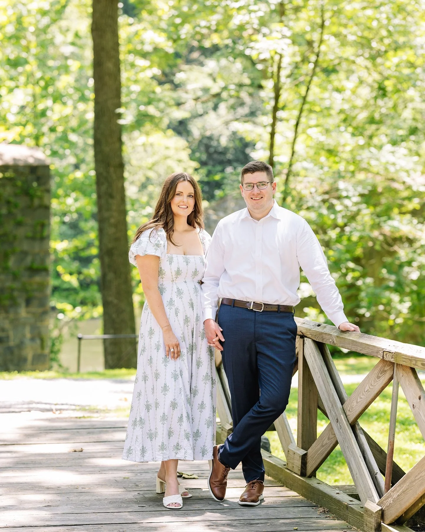 Zach + Marg&rsquo;s engagement session at Hagley Museum &amp; Library in Wilmington, Delaware. 🌳✨

Already so excited to celebrate their wedding next April!

Not pictured: us waiting for the shuttle when we were finished drenched in sweat (mainly me