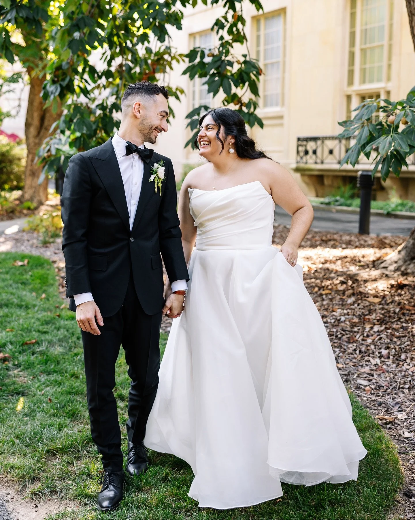 Camille + Aaron celebrated their wedding day this past Saturday and it was full of so much love, laughter, and sweet emotion. From their intimate ceremony at their alma mater, St. Joseph&rsquo;s University, to dancing and fun wedding traditions at Th