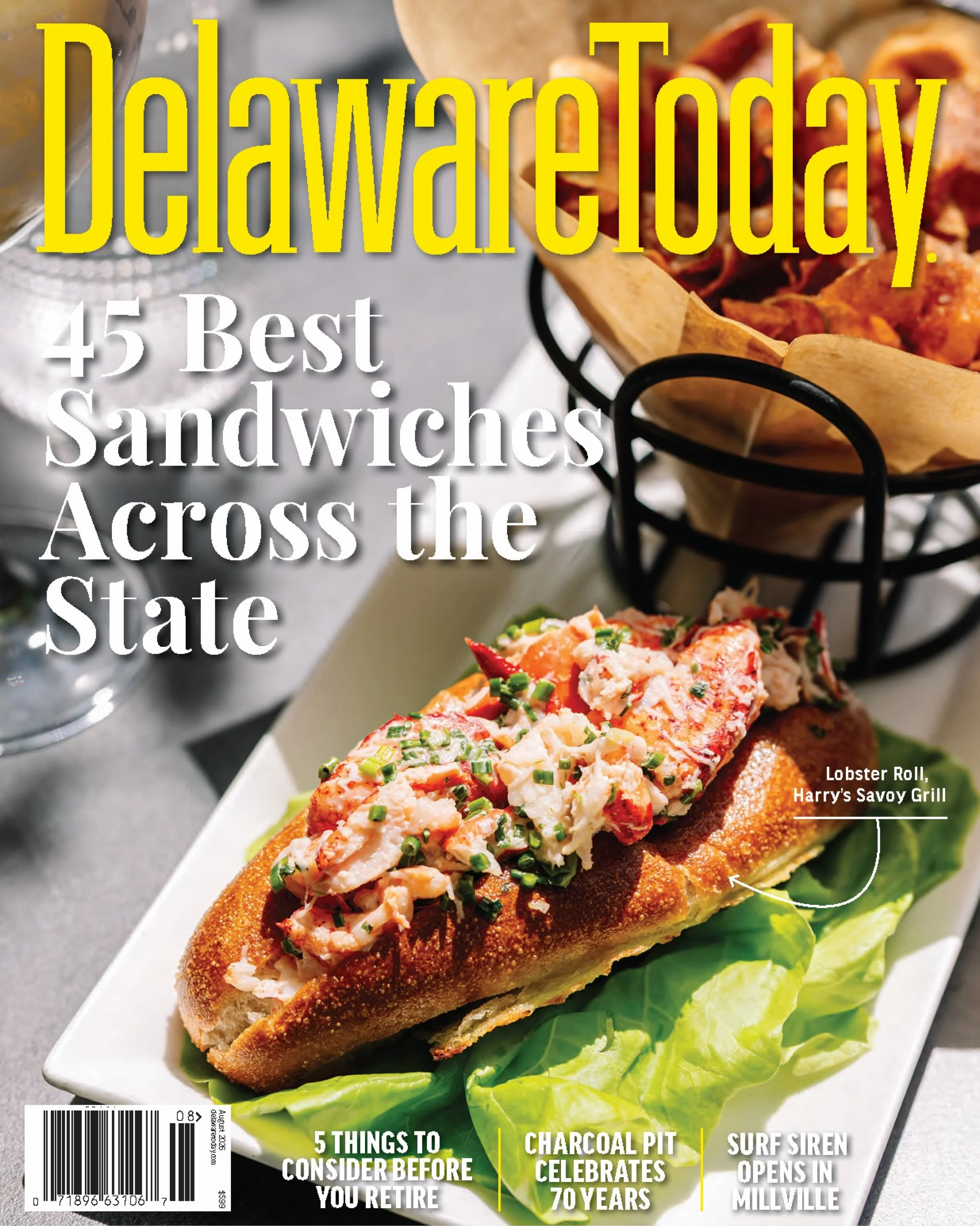 The August issue of Delaware Today Magazine marks my second cover photo opportunity, featuring an incredibly tasty lobster roll from Harry&rsquo;s Savoy! 🦞✨

This lobster roll is only available on their lunch menu and it&rsquo;s *chefs kiss* if I do