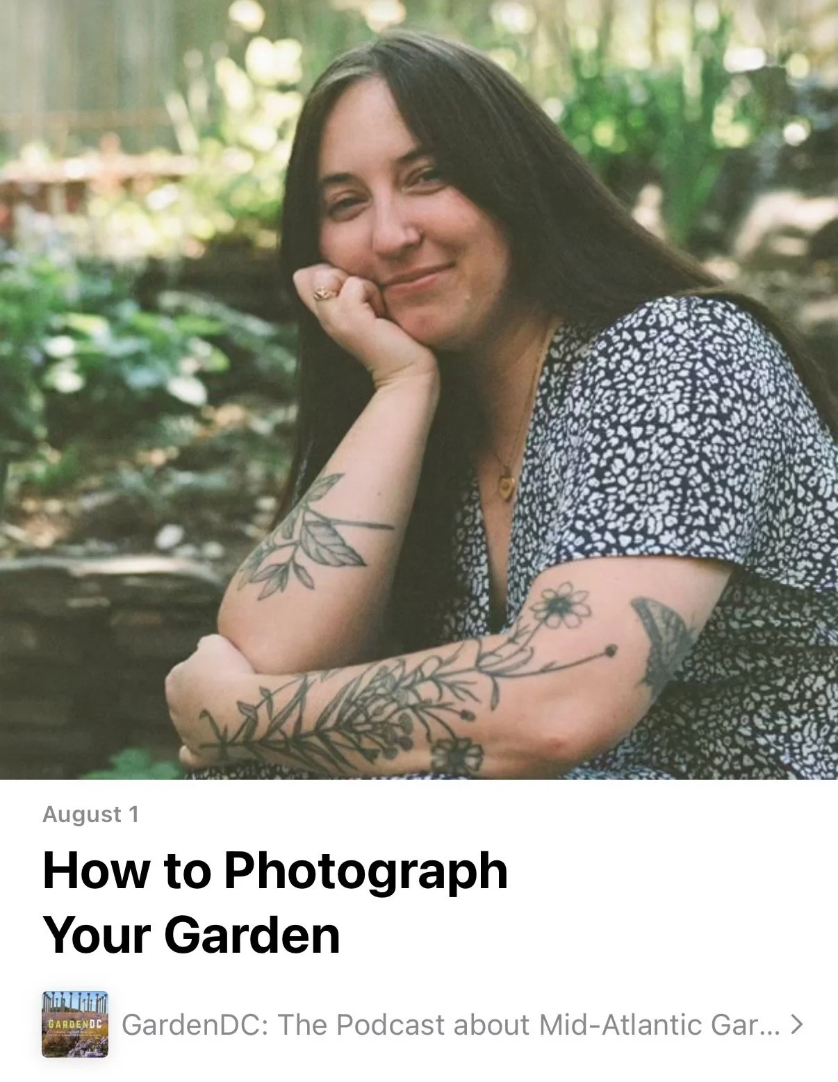 A few days ago I recorded a podcast with Kathy Jentz of the GardenDC Podcast (just one of many of her incredible accomplishments) about my background as a garden photographer and I offered some tips as to how you can best photograph your home garden!