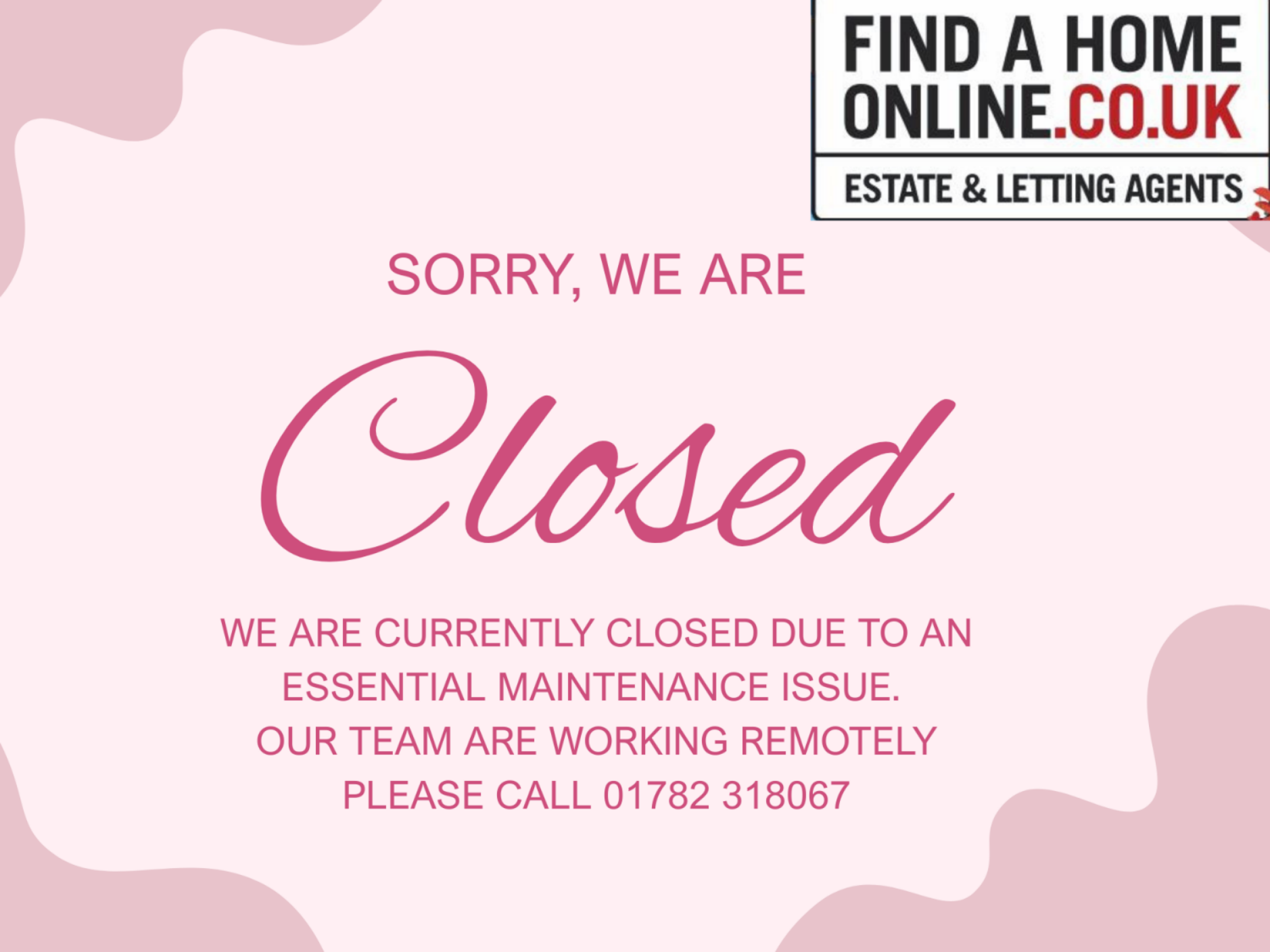 Temporary Office Closure – Victoria Road, Fenton