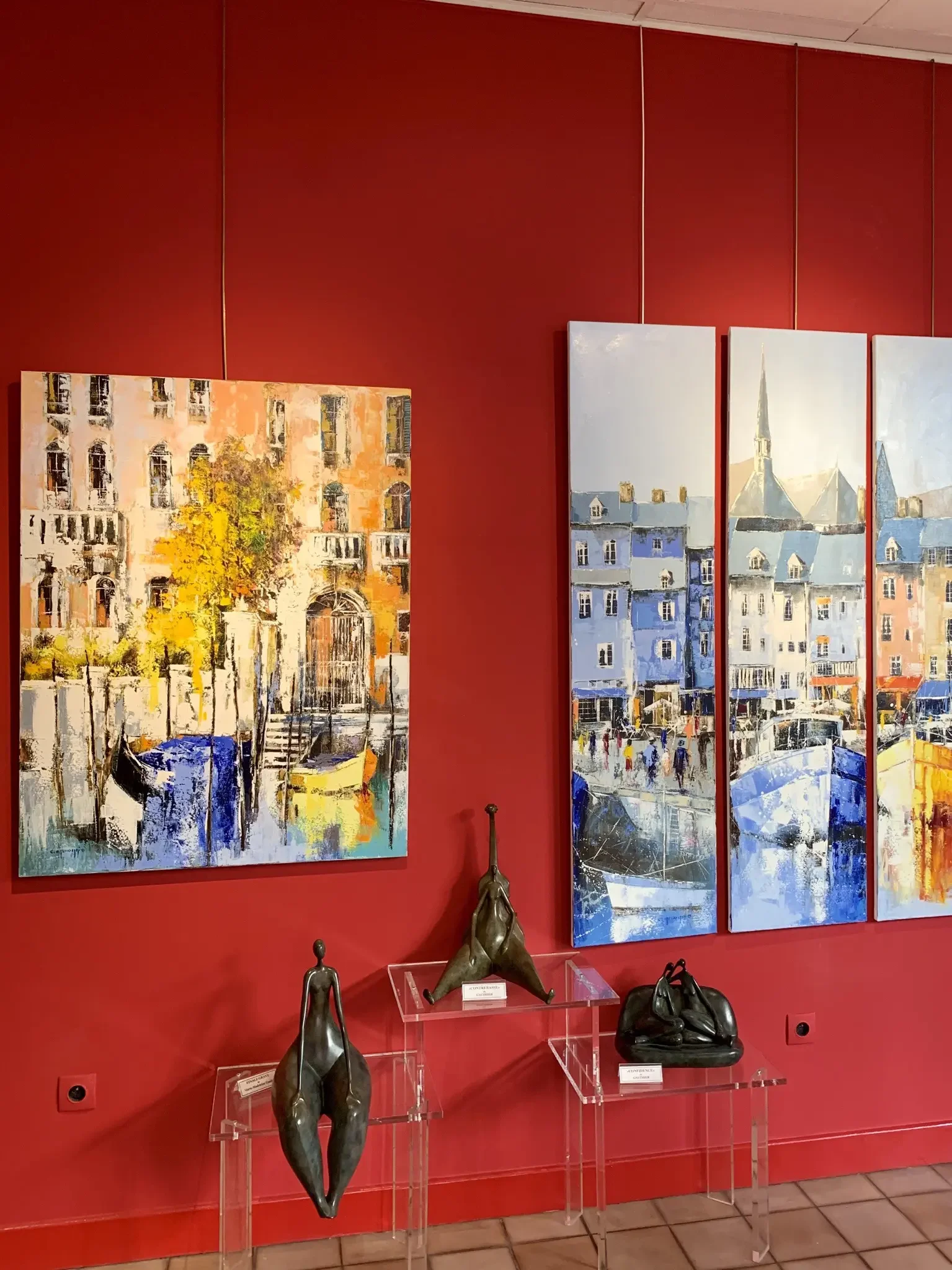 "Jardin sur le canal" de Célestin Messaggio tableau venise .webp