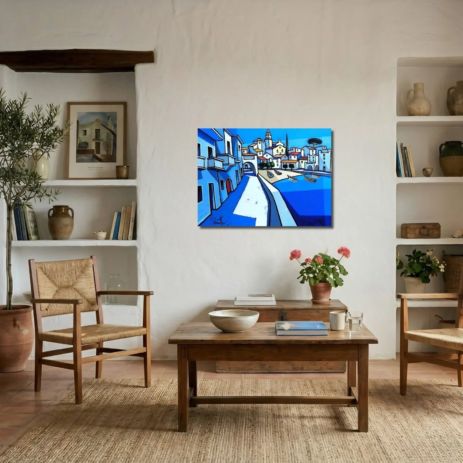 Tableau espagne cadaques de giuseppe piermattéo Galerie Graal .webp