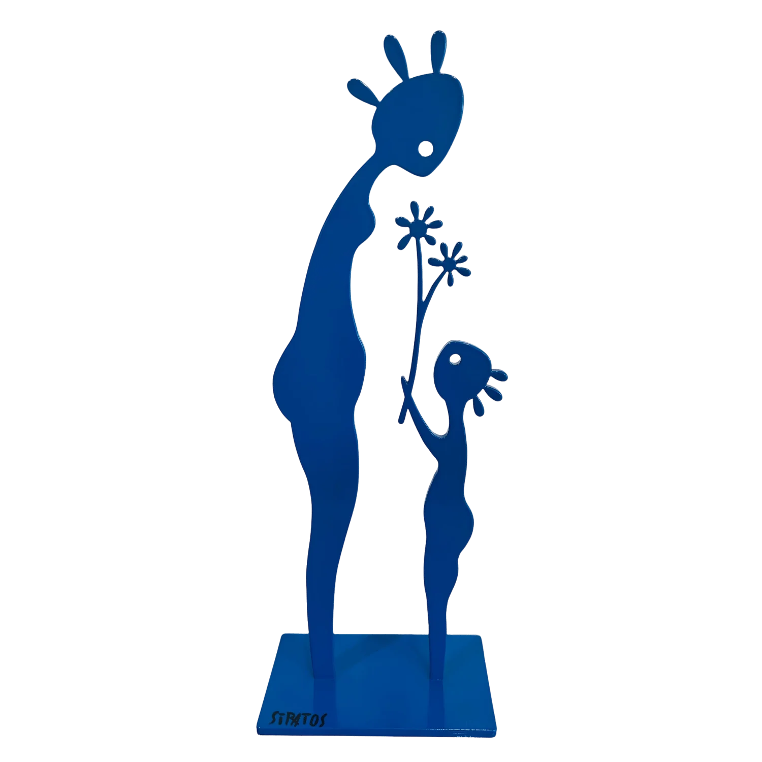 Sculpture sur table de salon mere et fille de stratos Galerie Graal Art Contemporain .webp