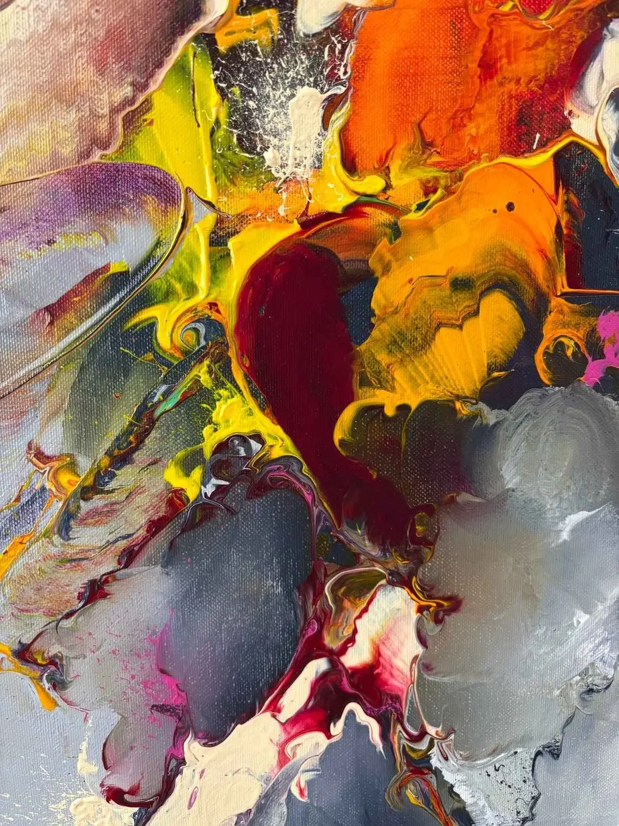 Tableau abstrait blanc de Zdzieblo Galerie Graal .webp