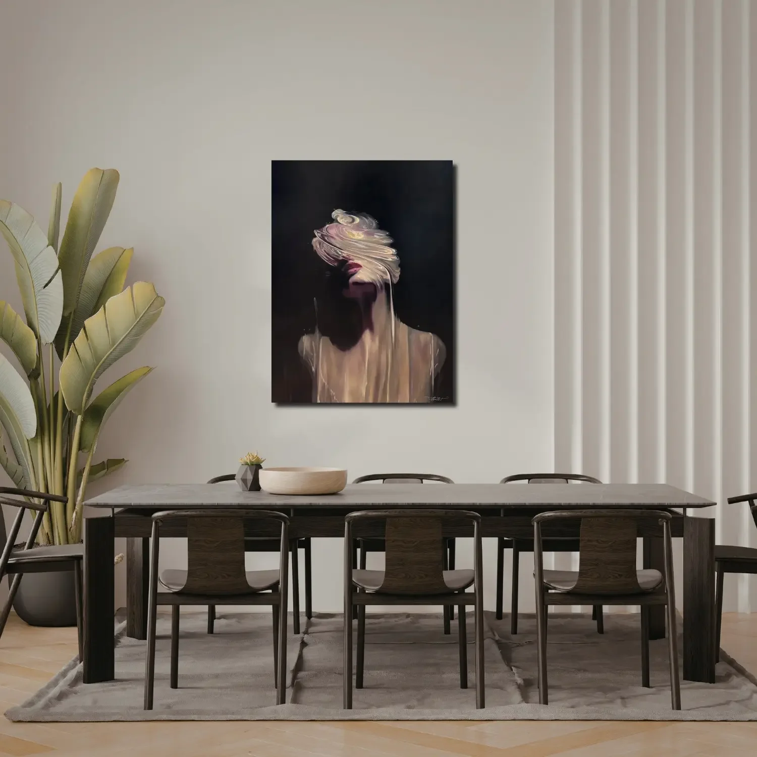 Tableau portrait femme de bryan magnin feysot Galerie Graal Art Contemporain Galerie d'art en Ligne .webp