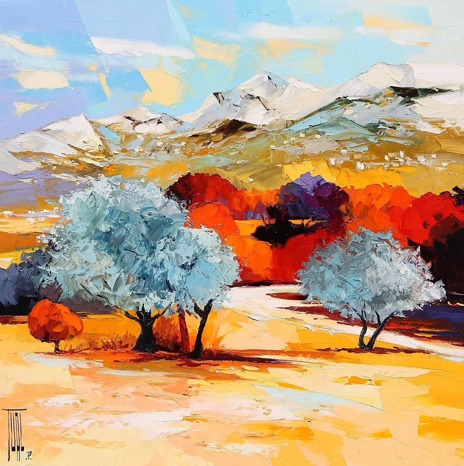Tableau provence nature paysage de Pierrick Tual Galerie Graal .webp