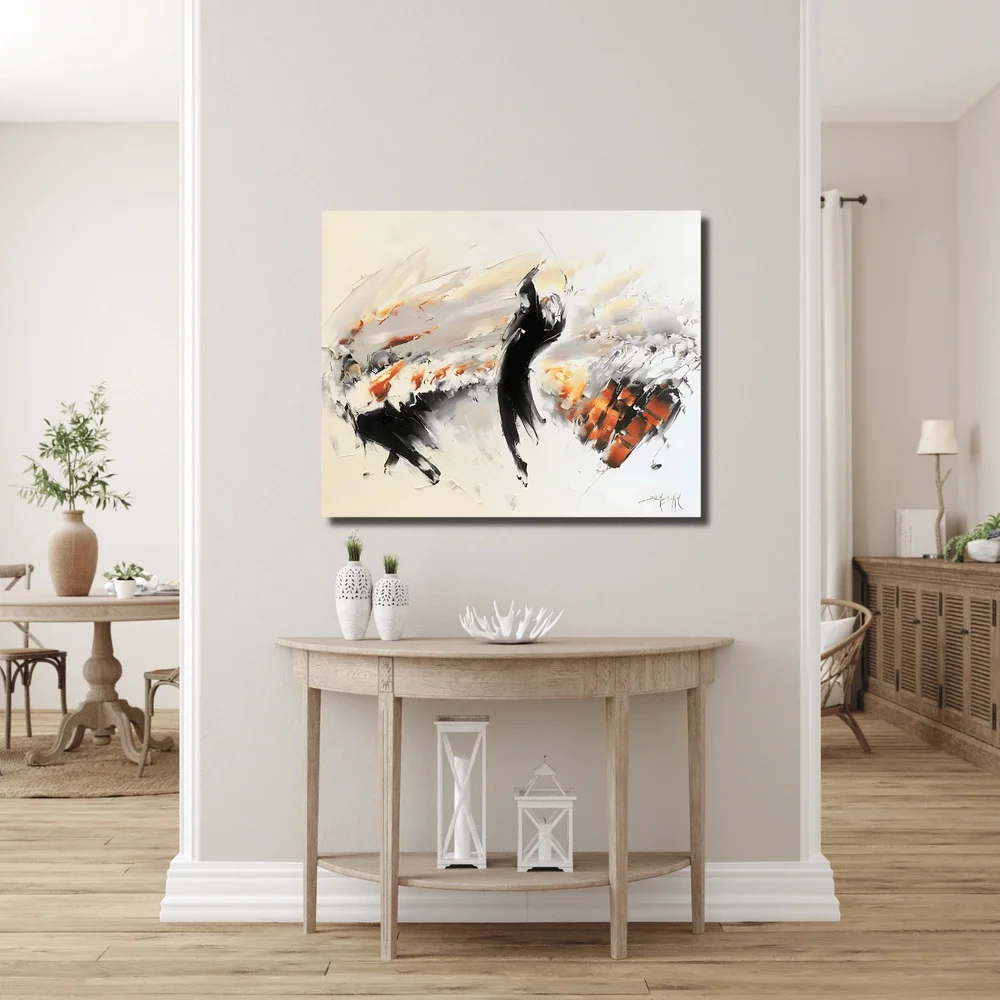 tableau musicien orchestre Daniel Densborn Galerie Graal .webp