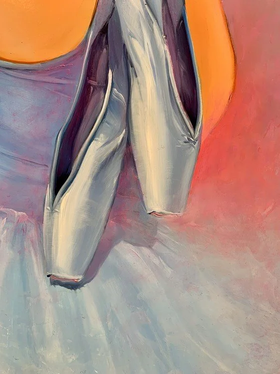 Tableau danse musique "Ballets blancs" de Georges Corominas Galerie Graal Galerie d'art en Ligne Art Contemporain