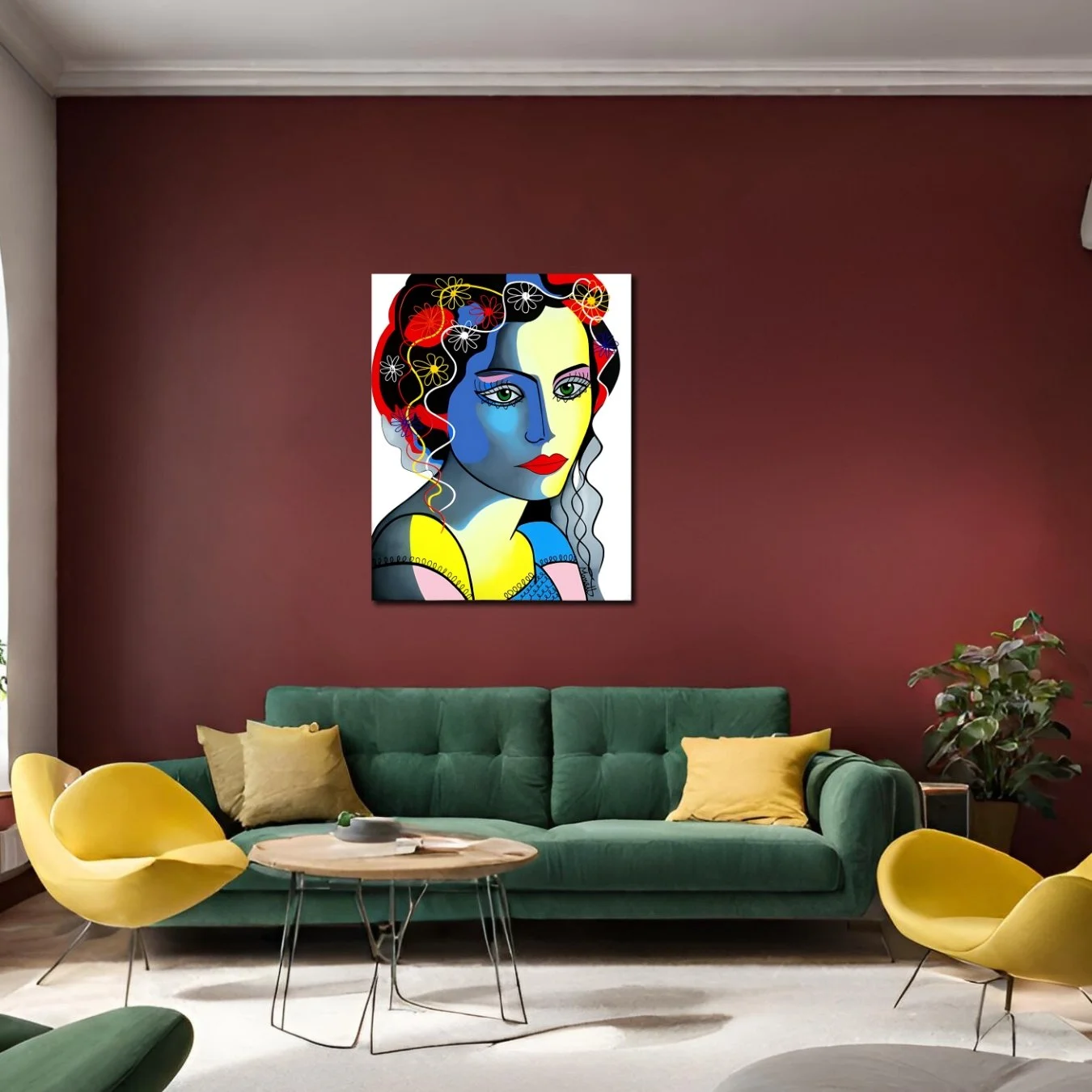 "Blooming girl" de Muriel Matt (decoration murale, decoration intérieur, achat oeuvre art en ligne, Muriel Matt, Artsper, Artmajeur, Galerie Neel, Galerie Graal)